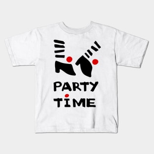 Dancing Shoes. Party Time. Kids T-Shirt